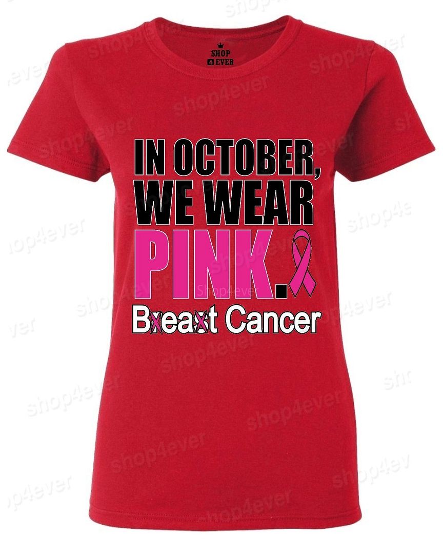 In October We Wear Pink Women S T Shirt Breast Cancer Awareness Shirts